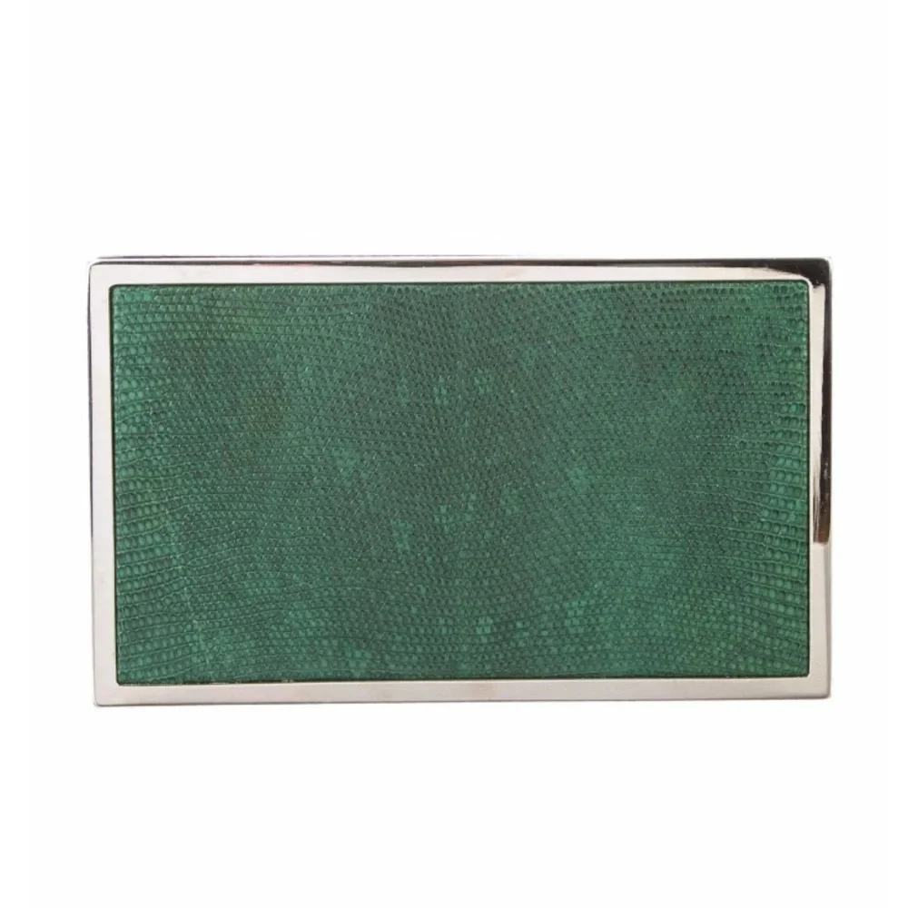 VICTORIA BECKHAM Lizard-Trimmed Box Clutch VBK0708-ID